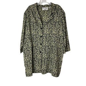 New Gear Plus Shirt, Animal Print, Women's 3X, %100 Polyester